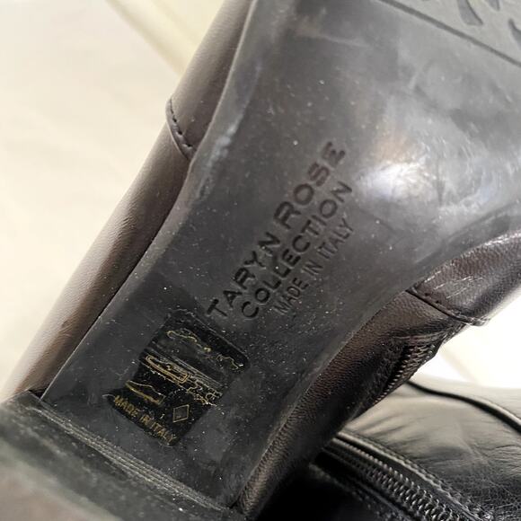 Taryn Rose Michaela Nappa Leather Boot Black Size 5.5 - Picture 8 of 8